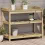 Plantation table with impregnated wood shelves 108x45x86.5 cm by , Pot stands - Ref: Foro24-832441, Price: 160,85 €, Discount: %