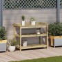 Plantation table with impregnated wood shelves 108x45x86.5 cm by , Pot stands - Ref: Foro24-832441, Price: 160,85 €, Discount: %