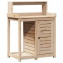 Planting table with pine wood shelves 82.5x50x109.5 cm by , Pot stands - Ref: Foro24-832422, Price: 108,84 €, Discount: %