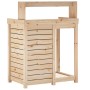 Planting table with pine wood shelves 82.5x50x109.5 cm by , Pot stands - Ref: Foro24-832422, Price: 108,84 €, Discount: %