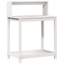 Plantation table with white pine wood shelves 82.5x50x109.5cm by , Pot stands - Ref: Foro24-832408, Price: 72,99 €, Discount: %