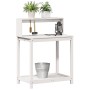 Plantation table with white pine wood shelves 82.5x50x109.5cm by , Pot stands - Ref: Foro24-832408, Price: 72,99 €, Discount: %