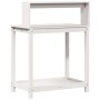 Plantation table with white pine wood shelves 82.5x50x109.5cm by , Pot stands - Ref: Foro24-832408, Price: 72,99 €, Discount: %