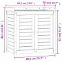 Mesa plantación con estantes madera pino marrón 82,5x50x86,5 cm de , Soportes para macetas - Ref: Foro24-844635, Precio: 147,...