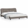 Estructura de cama con luces LED tela gris taupe 180x200 cm de , Camas y somieres - Ref: Foro24-3213722, Precio: 277,59 €, De...