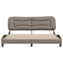 Estructura de cama con luces LED tela gris taupe 180x200 cm de , Camas y somieres - Ref: Foro24-3213722, Precio: 277,59 €, De...