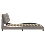 Estructura de cama con luces LED tela gris taupe 180x200 cm de , Camas y somieres - Ref: Foro24-3213722, Precio: 277,59 €, De...