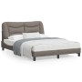 Estructura de cama con luces LED tela gris taupe 140x190 cm de , Camas y somieres - Ref: Foro24-3213701, Precio: 216,78 €, De...