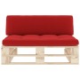 Central sofa made of pallets for impregnated pine wood garden by , Modular outdoor sofas - Ref: Foro24-3066535, Price: 106,82...