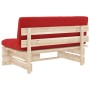 Central sofa made of pallets for impregnated pine wood garden by , Modular outdoor sofas - Ref: Foro24-3066535, Price: 106,82...