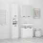 Set de muebles baño 3 pzas madera contrachapada blanco brillo de , Muebles de baño - Ref: Foro24-3115880, Precio: 224,43 €, D...