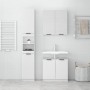 3-piece bathroom furniture set in glossy white plywood by , Bathroom furniture - Ref: Foro24-3115880, Price: 209,29 €, Discou...