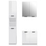 Set de muebles baño 3 pzas madera contrachapada blanco brillo de , Muebles de baño - Ref: Foro24-3115880, Precio: 224,43 €, D...