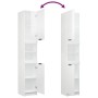 Set de muebles baño 3 pzas madera contrachapada blanco brillo de , Muebles de baño - Ref: Foro24-3115880, Precio: 224,43 €, D...