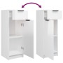 Set muebles de baño 5 piezas madera contrachapada blanco brillo de , Muebles de baño - Ref: Foro24-3115856, Precio: 333,08 €,...