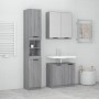 Sonoma gray plywood 3-piece bathroom furniture set by , Bathroom furniture - Ref: Foro24-3115882, Price: 211,69 €, Discount: %