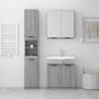 Sonoma gray plywood 3-piece bathroom furniture set by , Bathroom furniture - Ref: Foro24-3115882, Price: 211,69 €, Discount: %