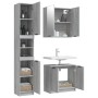 Set de muebles de baño 3 pzas madera contrachapada gris sonoma de , Muebles de baño - Ref: Foro24-3115882, Precio: 211,69 €, ...