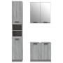 Sonoma gray plywood 3-piece bathroom furniture set by , Bathroom furniture - Ref: Foro24-3115882, Price: 211,69 €, Discount: %