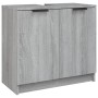 Sonoma gray plywood 3-piece bathroom furniture set by , Bathroom furniture - Ref: Foro24-3115882, Price: 211,69 €, Discount: %