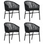 5-piece black garden dining set by , Garden sets - Ref: Foro24-3099222, Price: 492,30 €, Discount: %