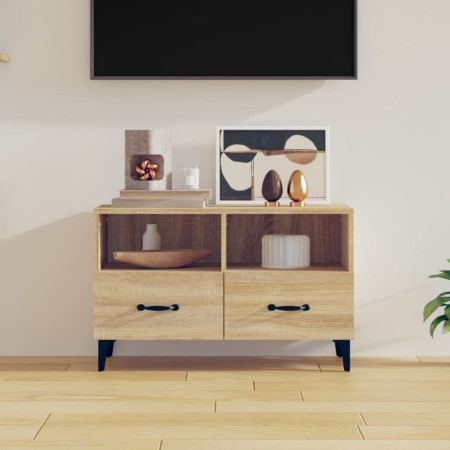 Mueble para TV madera contrachapada roble ahumado 80x36x50 cm de , Muebles TV - Ref: Foro24-812594, Precio: 61,75 €, Descuent...