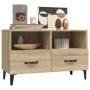 Mueble para TV madera contrachapada roble ahumado 80x36x50 cm de , Muebles TV - Ref: Foro24-812594, Precio: 61,75 €, Descuent...