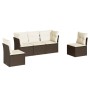 5-piece garden dining set and brown synthetic rattan cushions by , Garden sets - Ref: Foro24-3249192, Price: 307,35 €, Discou...