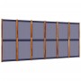 Biombo divisor de 6 paneles azul oscuro 420x180 cm de , Divisores de ambientes - Ref: Foro24-4003362, Precio: 162,21 €, Descu...