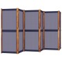 Biombo divisor de 6 paneles azul oscuro 420x180 cm de , Divisores de ambientes - Ref: Foro24-4003362, Precio: 162,21 €, Descu...