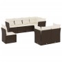 8-piece garden sofa set and brown synthetic rattan cushions by , Garden sets - Ref: Foro24-3249772, Price: 558,99 €, Discount: %