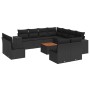 Gartensofa-Set 12-teilig mit schwarzen synthetischen Rattankissen von , Gartensets - Ref: Foro24-3257833, Preis: 816,83 €, Ra...