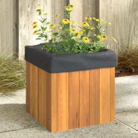 Jardinera de madera maciza de acacia 25x25x25 cm de , Maceteros y jardineras - Ref: Foro24-366500, Precio: 28,99 €, Descuento: %