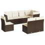 8-piece garden sofa set and brown synthetic rattan cushions by , Garden sets - Ref: Foro24-3249602, Price: 499,90 €, Discount: %