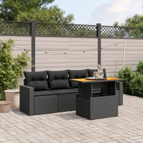 5-teiliges Gartenmöbel-Set und schwarze synthetische Rattankissen von , Gartensets - Ref: Foro24-3271188, Preis: 339,19 €, Ra...