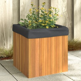 Solid acacia wood planter 45x45x45 cm by , Pots and planters - Ref: Foro24-366502, Price: 66,11 €, Discount: %