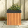 Solid acacia wood planter 45x45x45 cm by , Pots and planters - Ref: Foro24-366502, Price: 66,15 €, Discount: %