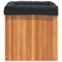 Solid acacia wood planter 45x45x45 cm by , Pots and planters - Ref: Foro24-366502, Price: 66,15 €, Discount: %