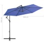 Cantilever parasol with blue aluminum pole 300 cm by vidaXL, Umbrellas - Ref: Foro24-47133, Price: 101,99 €, Discount: %