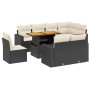 8-teiliges Gartensofa-Set und schwarze synthetische Rattankissen von , Gartensets - Ref: Foro24-3271406, Preis: 630,51 €, Rab...