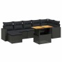 8-piece garden sofa set and black synthetic rattan cushions by , Garden sets - Ref: Foro24-3271419, Price: 533,53 €, Discount: %