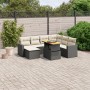 8-piece garden sofa set and black synthetic rattan cushions by , Garden sets - Ref: Foro24-3271427, Price: 565,26 €, Discount: %