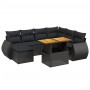 8-teiliges Gartensofa-Set und schwarze synthetische Rattankissen von , Gartensets - Ref: Foro24-3272308, Preis: 556,21 €, Rab...