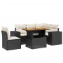 6-piece garden sofa set and black synthetic rattan cushions by , Garden sets - Ref: Foro24-3272638, Price: 452,49 €, Discount: %