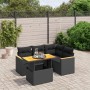 5-teiliges Gartenmöbel-Set und schwarze synthetische Rattankissen von , Gartensets - Ref: Foro24-3273057, Preis: 363,80 €, Ra...