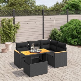 5-piece garden furniture set and black synthetic rattan cushions by , Garden sets - Ref: Foro24-3273057, Price: 369,86 €, Dis...