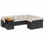 Gartensofa-Set 10-teilig mit schwarzen synthetischen Rattankissen von , Gartensets - Ref: Foro24-3273240, Preis: 647,85 €, Ra...