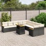 11-teiliges Gartensofa-Set und schwarze synthetische Rattankissen von , Gartensets - Ref: Foro24-3273261, Preis: 723,39 €, Ra...