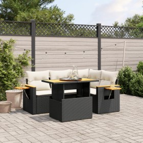 5-piece garden furniture set and black synthetic rattan cushions by , Garden sets - Ref: Foro24-3271735, Price: 388,19 €, Dis...