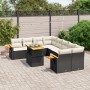 8-teiliges Gartensofa-Set und schwarze synthetische Rattankissen von , Gartensets - Ref: Foro24-3273443, Preis: 623,32 €, Rab...